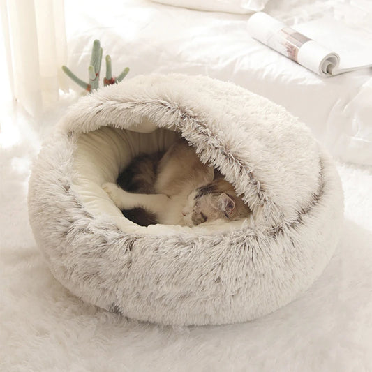 CozyNest – Plüschbett für Katzen und kleine Hunde