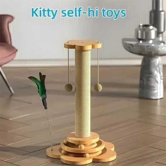 PlayScratcher™ – Interaktiver 3-in-1 Kratz- & Spielspaß für Katzen