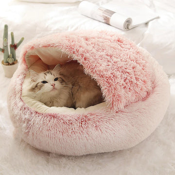 CozyNest – Plüschbett für Katzen und kleine Hunde
