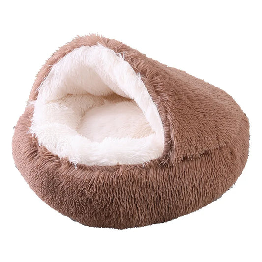 DreamPaws Cozy – 2-in-1 Kuschelbett für Katzen und kleine Haustiere