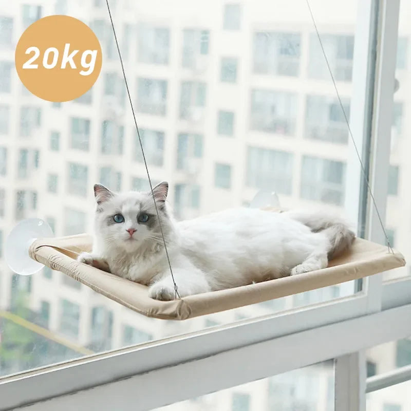 SkyLounge – Fensterliege für Katzen (bis 20kg belastbar)